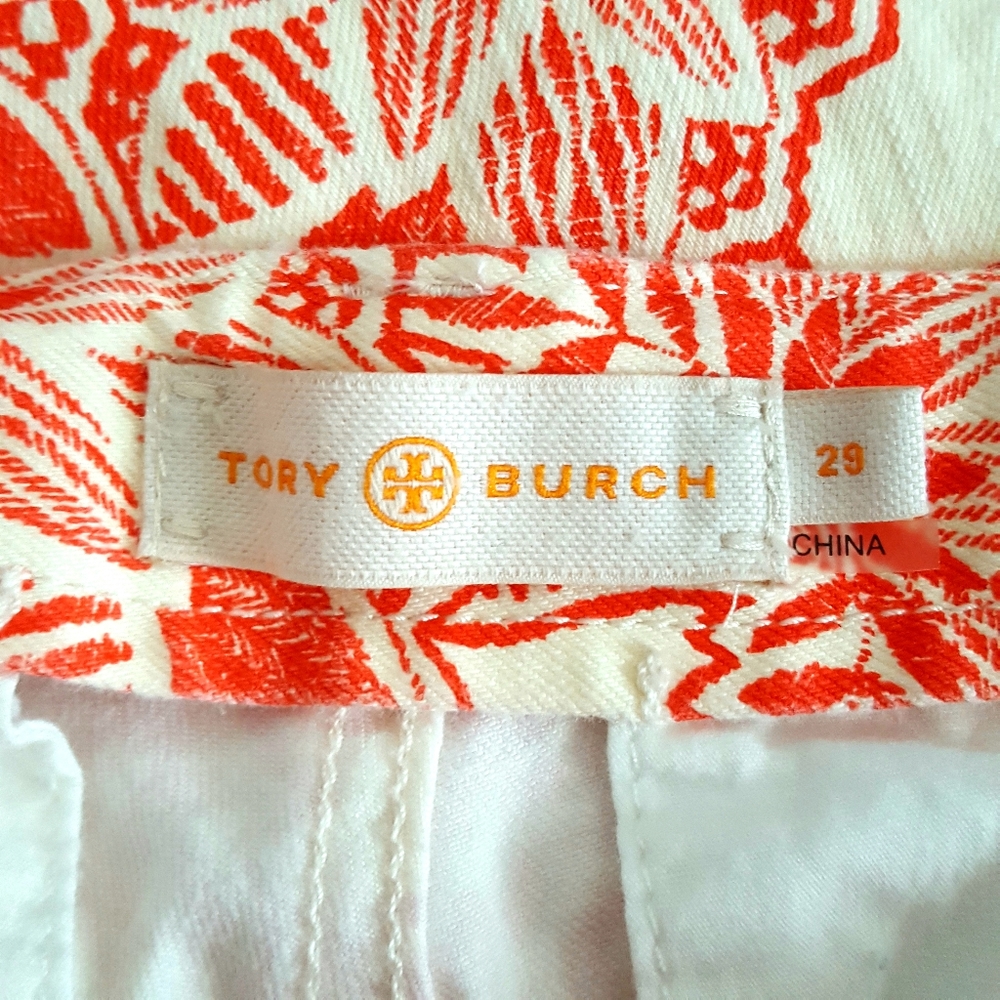 Tory Burch cropped skinny stretch jeans